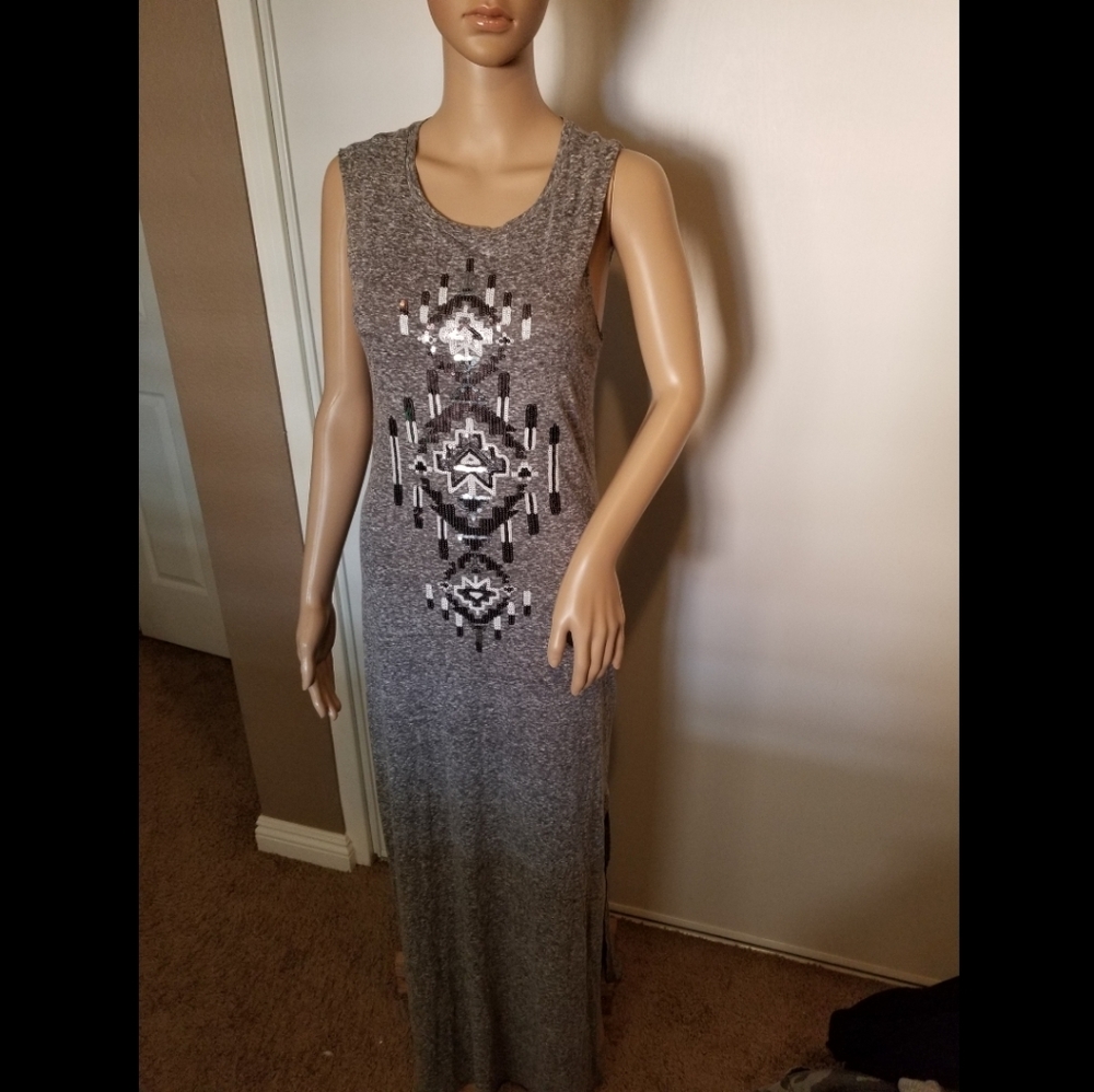 Express Sequin Maxi Dress